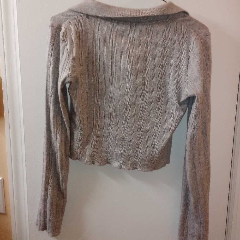 Women's gray Zara sweater top - Picture 5 of 5
